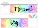 K16 || Kaleidoscope Memorial Day Full Day Stickers