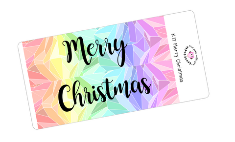 K17 || Kaleidoscope Merry Christmas Full Day Stickers