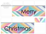 R17 || Retro Merry Christmas Full Day Stickers