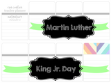 T153 || Ribbon MLK Jr. Full Day Stickers