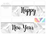 K14 || Kaleidoscope Happy New Year Full Day Stickers