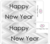 R14 || Retro Happy New Year Full Day Stickers