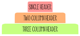 B01 || Basic Teacher Planner Header Stickers