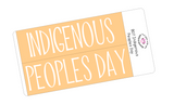 B07 || Basic Columbus/Indigenous Peoples Day Full Day Sticker