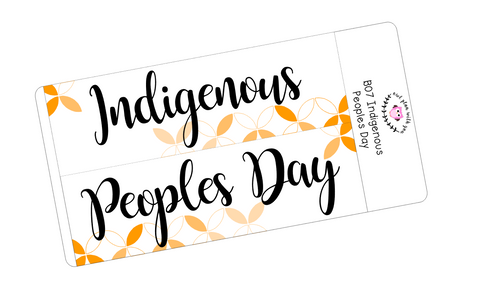 P07 || Petals Columbus/Indigenous Peoples Day Full Day Sticker