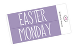 B09 || Basic Easter Monday Full Day Stickers