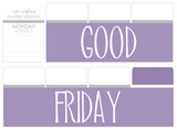 B12 || Basic Good Friday Full Day Stickers