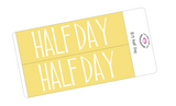 B13 || Basic Half Day Full Day Stickers
