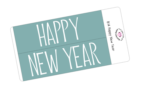 B14 || Basic Happy New Year Full Day Stickers