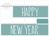 B14 || Basic Happy New Year Full Day Stickers