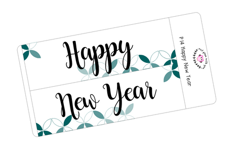 P14 || Petals Happy New Year Full Day Stickers