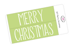 B17 || Basic Merry Christmas Full Day Stickers