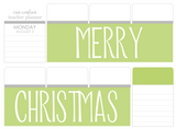 B17 || Basic Merry Christmas Full Day Stickers