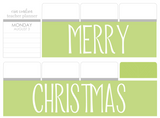 B17 || Basic Merry Christmas Full Day Stickers