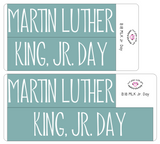 B18 || Basic MLK Jr. Day Full Day Stickers