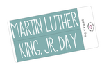 B18 || Basic MLK Jr. Day Full Day Stickers