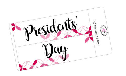 P20 || Petals Presidents' Day Full Day Stickers