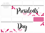 P20 || Petals Presidents' Day Full Day Stickers