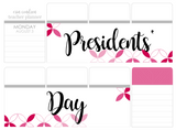 P20 || Petals Presidents' Day Full Day Stickers