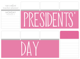 B20 || Basic Presidents' Day Full Day Stickers