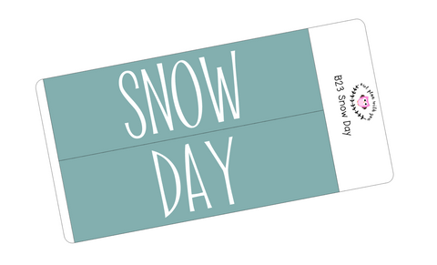 B23 || Basic Snow Day Full Day Stickers