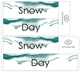 G23 || Geode Snow Day Full Day Stickers