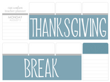 B26 || Basic Thanksgiving Break Full Day Stickers