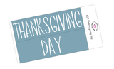 B27 || Basic Thanksgiving Day Full Day Stickers