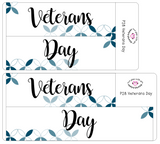 P28 || Petals Veterans Day Full Day Stickers