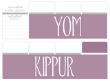 B31 || Basic Yom Kippur Full Day Stickers