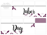 P15 || Petals Labor Day Full Day Stickers