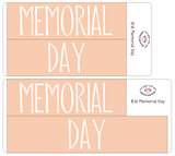 B16 || Basic Memorial Day Full Day Stickers