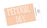 B16 || Basic Memorial Day Full Day Stickers