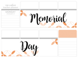 P16 || Petals Memorial Day Full Day Stickers
