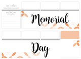 P16 || Petals Memorial Day Full Day Stickers