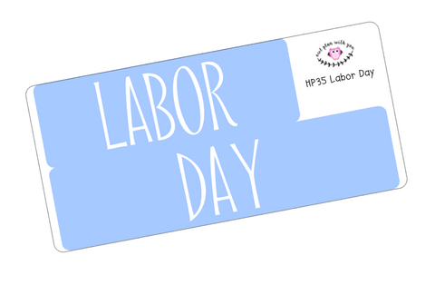HP35 || Labor Day Happy Planner Full Day Stickers