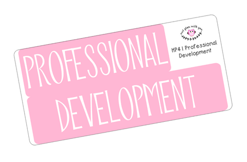 HP41 || Professional Development Happy Planner Full Day Stickers