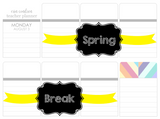 T49 || Ribbon Spring Break Full Day Stickers