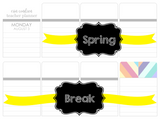 T49 || Ribbon Spring Break Full Day Stickers