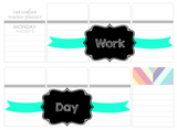 T44 || Ribbon Work Day Full Day Stickers