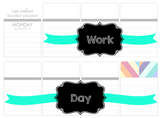 T44 || Ribbon Work Day Full Day Stickers