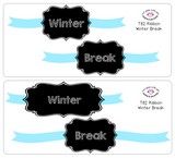 T82 || Ribbon Winter Break Full Day Stickers