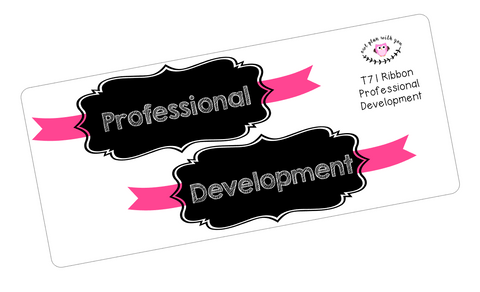 T71 || Ribbon Professional Development Full Day Stickers