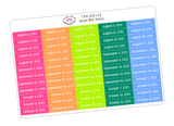 T106 || Box Date Stickers for the 2023-2024 School Year