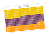 T106 || Box Date Stickers for the 2024-2025 School Year