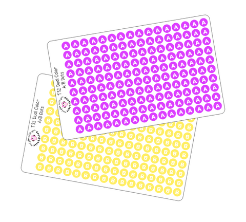 T32 || A/B Dot Stickers