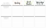 P01 || Petals Weekly Teacher Planner Header Stickers