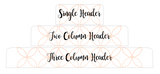 P01 || Petals Weekly Teacher Planner Header Stickers