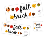 T171 || Fall Break Week Cover Stickers