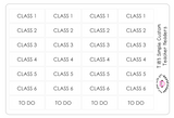 T183 || Custom Simple Teacher Planner Header Stickers